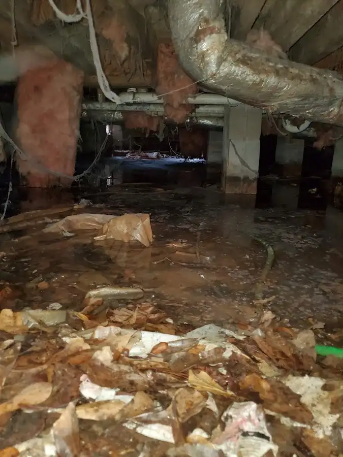 Crawl space flood assessment for Commercial Water Damage Restoration in Kalamazoo